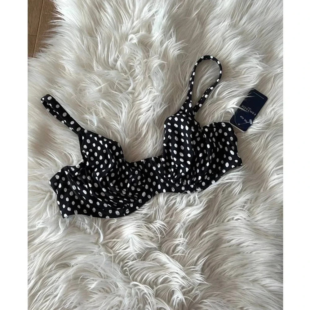 NWT Fantasie Santa Monica Gather Full Cup Bikini Top US 38D - Picture 3 of 7